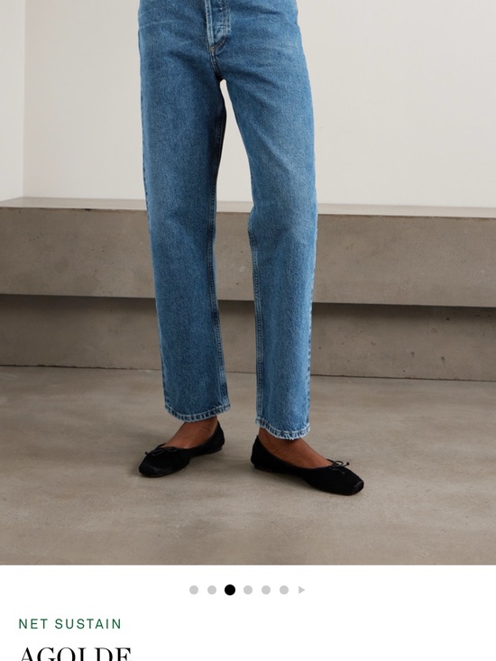 Agolde Denim - Agolde Straight Leg High-Rise Jeans in Medium Blue Wash